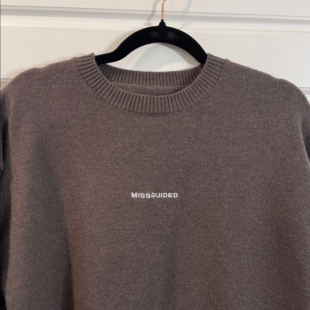 Missguided embroidered sweater medium